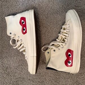 CDG converse high top - Cream
